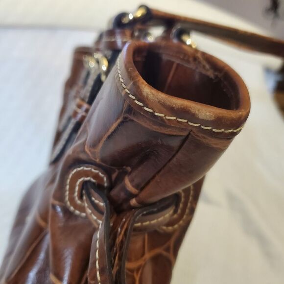 Dooney & Bourke Medium Chiara Brown Leather Handbag - Picture 7 of 13